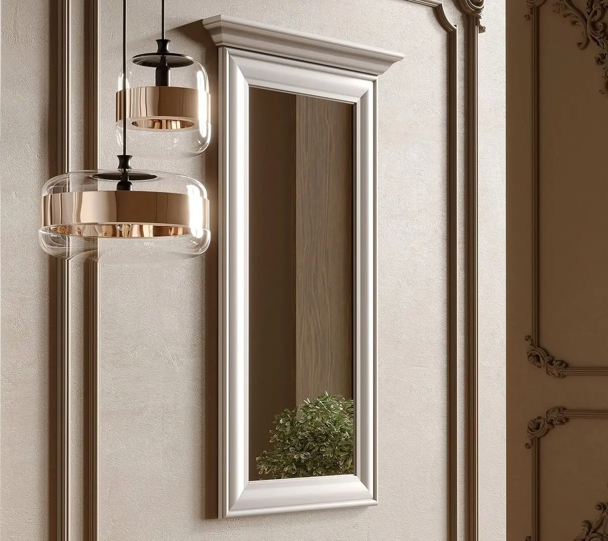 Oglinda Gerbor Kentuki LUS/50 (Alpine White)