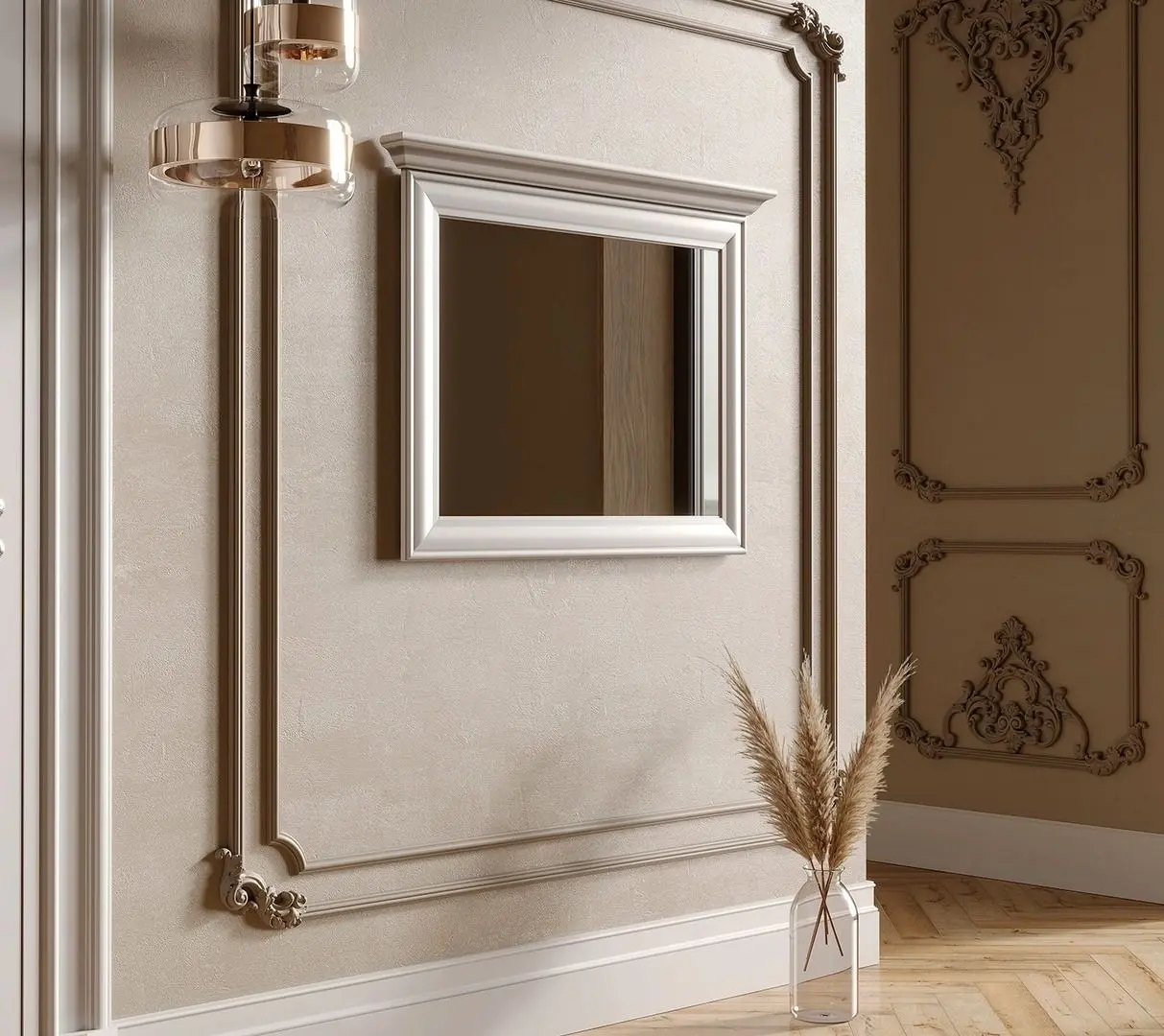 Oglinda Gerbor Kentuki LUS/90 (Alpine White)