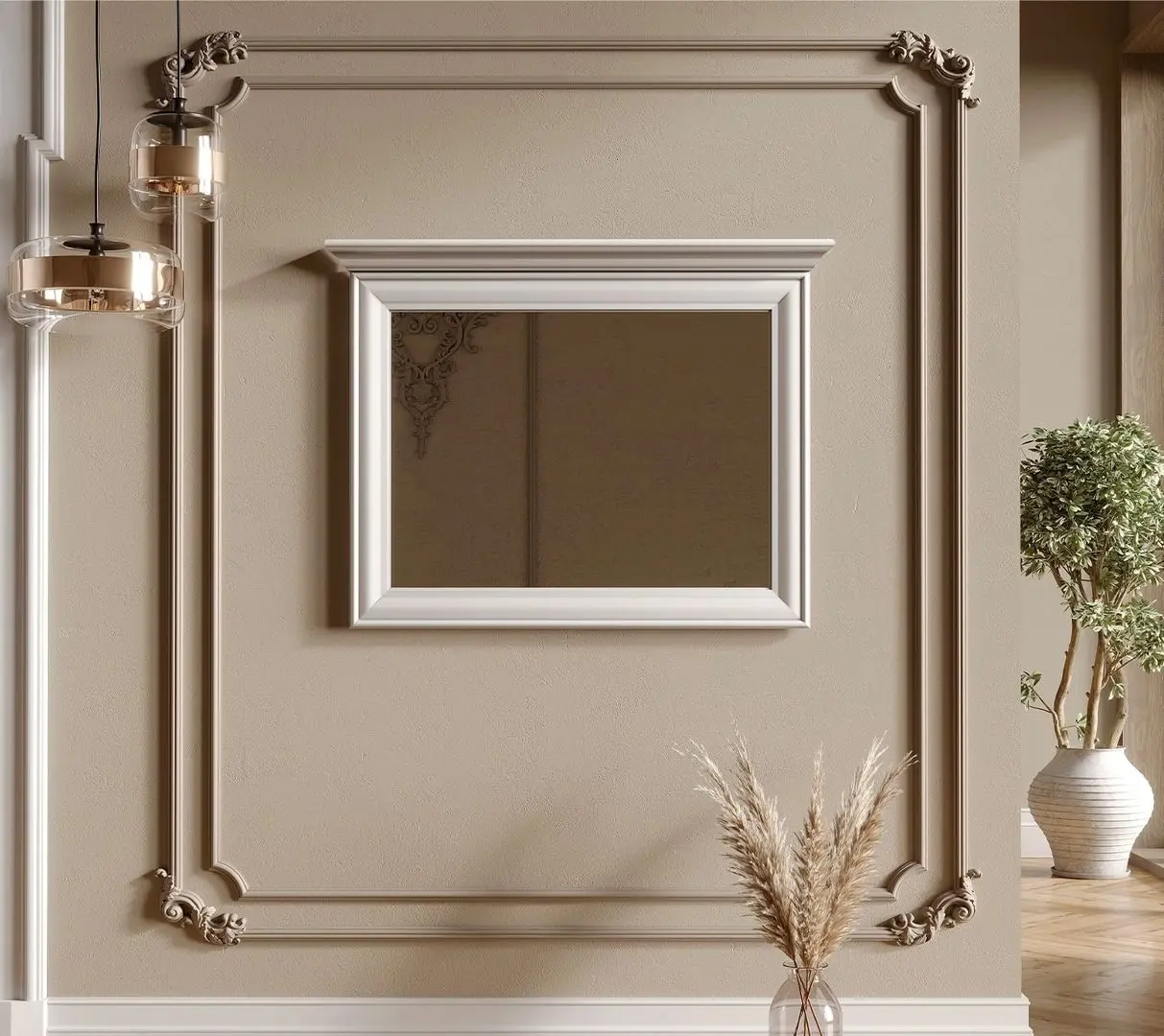 Oglinda Gerbor Kentuki LUS/90 (Alpine White)