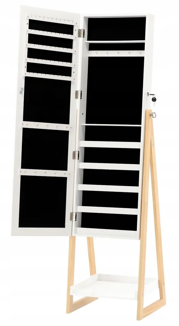 Dulap-oglinda pentru bijuterii Chomik Gdow PHO5773 (White) - 2