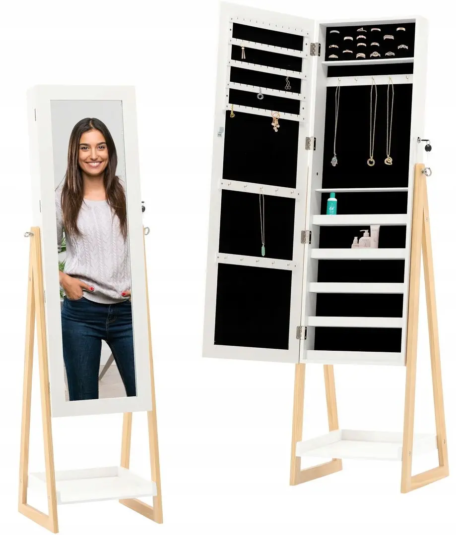 Dulap-oglinda pentru bijuterii Chomik Gdow PHO5773 (White) - 4