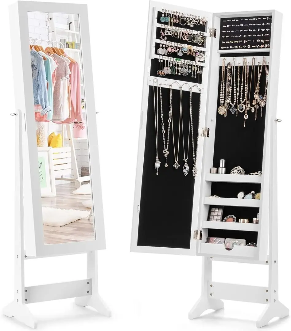 Dulap-oglinda pentru bijuterii Chomik PHO8119 (White) - 7