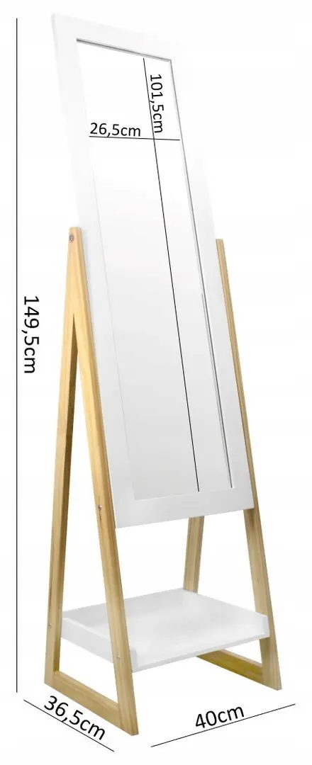 Зеркалo Chomik PHO9740 (White/Oak)