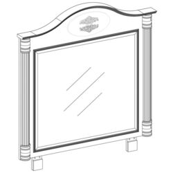 Зеркало Cilek Romantic 20.21.1800.00 Thumb