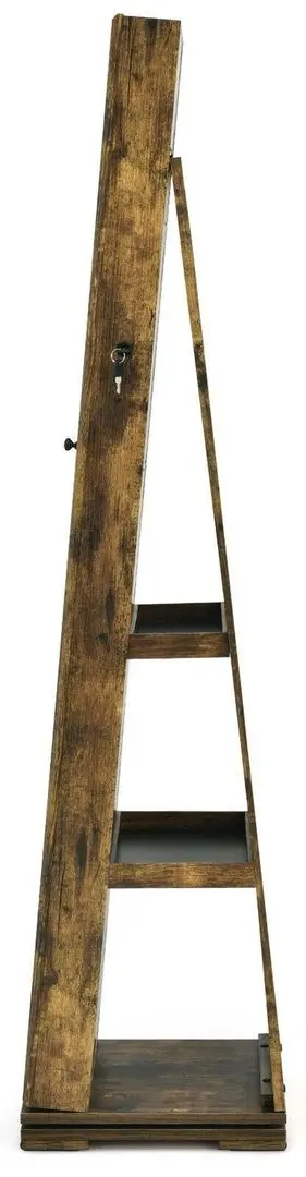 Dulap-oglinda pentru bijuterii Costway HW64483CF (Brown)