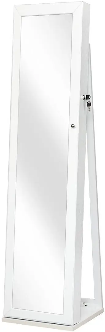 Dulap-oglinda pentru bijuterii Costway HW64484WH (White)