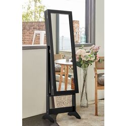 Шкаф-зеркало для украшений Costway HW66419BK (Black) Thumb