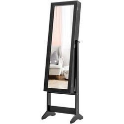Шкаф-зеркало для украшений Costway HW66419BK (Black)