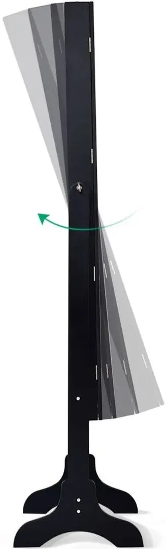 Шкаф-зеркало для украшений Costway HW66419BK (Black) - 5