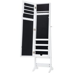 Шкаф-зеркало для украшений Costway HW66419WH (White) Thumb