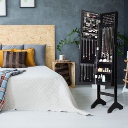 Dulap-oglinda pentru bijuterii Costway JV10079BK (Black) Thumb