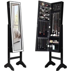Dulap-oglinda pentru bijuterii Costway JV10079BK (Black) Thumb