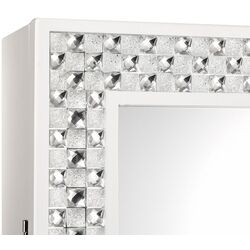 Dulap-oglinda pentru bijuterii Costway JV10079WH (White) Thumb