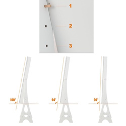 Dulap-oglinda pentru bijuterii Costway JV10081WH (White) Thumb