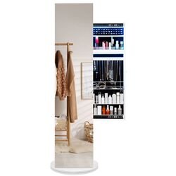 Шкаф-зеркало для украшений Costway JV10484WH (White) Thumb