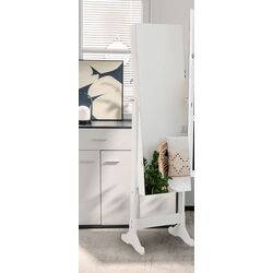 Dulap-oglinda pentru bijuterii Costway JV10604WH (White)