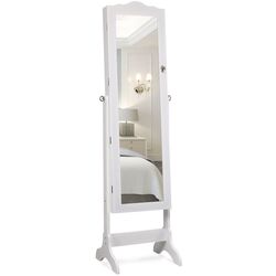 Dulap-oglinda pentru bijuterii Costway JV10771WH (White) Thumb