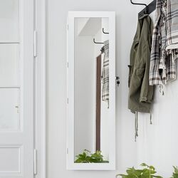 Dulap-oglinda pentru bijuterii Costway JV10772 (White) Thumb