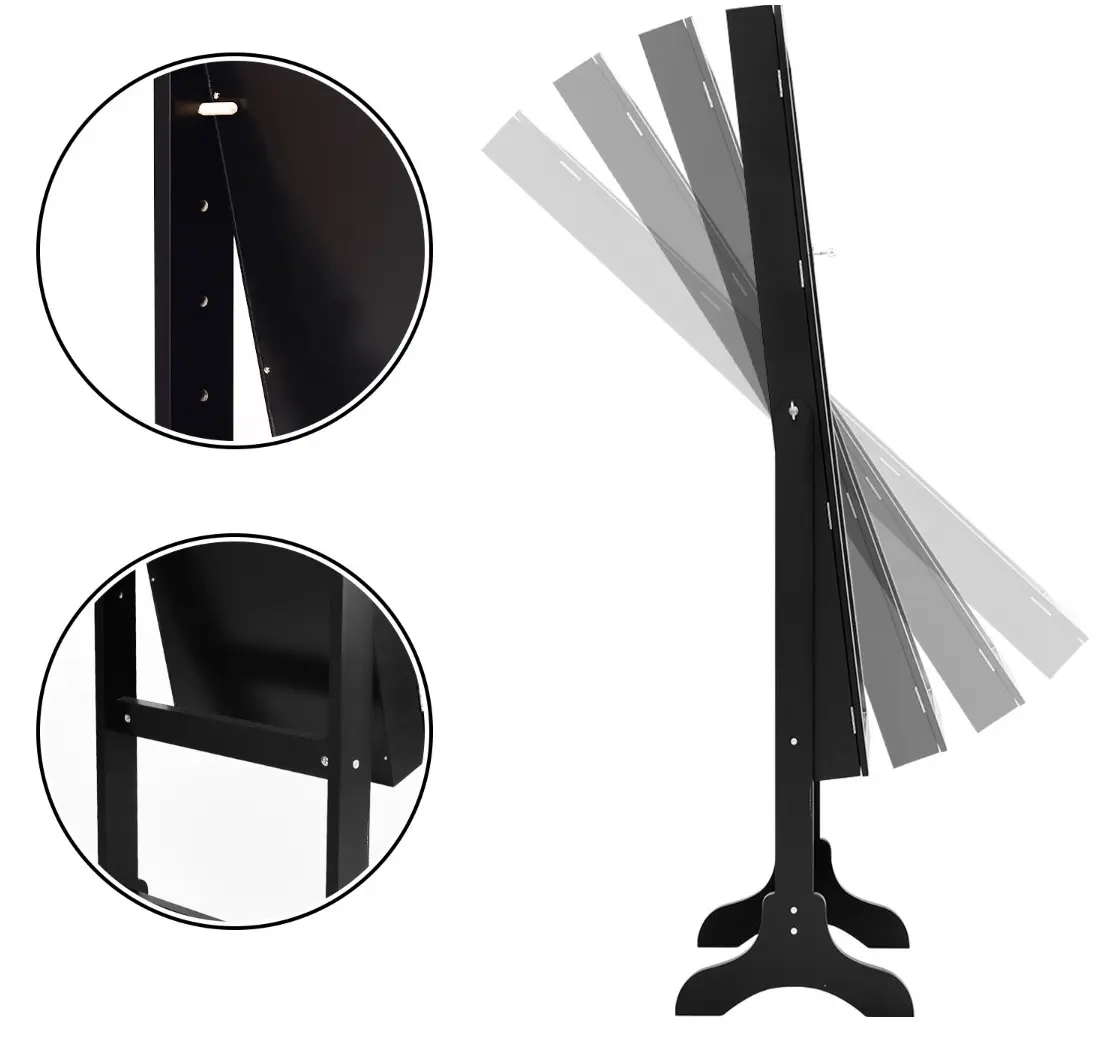 Dulap-oglinda pentru bijuterii Costway JV10774BK (Black)