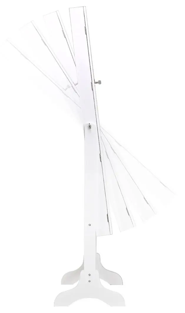 Dulap-oglinda pentru bijuterii Costway JV10774WH (White)