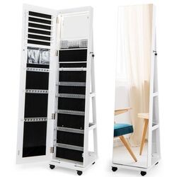 Шкаф-зеркало для украшений Costway JV11245WH (White) Thumb