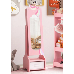 Шкаф-зеркало для украшений детский Costway HY10314PI (Pink)
