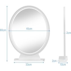 Зеркало Costway HW66124DE-WH (White) Thumb