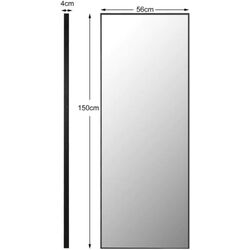 Зеркало Costway HW66483BK (Black) Thumb