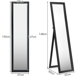 Зеркало Costway HW66513BK (Black) Thumb