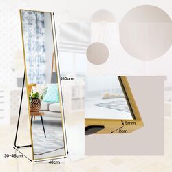 Oglinda Costway JV10048GD (Gold) Thumb