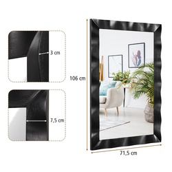 Зеркало Costway JV11864DK (Black) Thumb