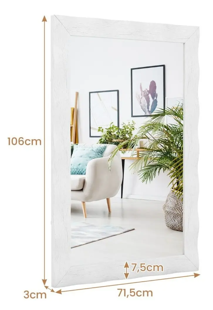 Oglinda Costway JV11864WH (White)