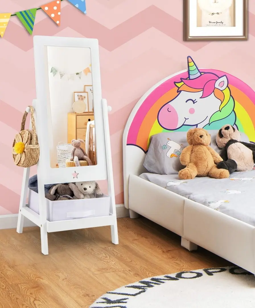 Oglinda pentru copii Costway HY10302WH (White)