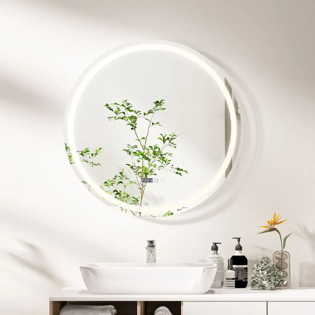 Oglinda cu iluminare Costway BA8011DE (Silver)