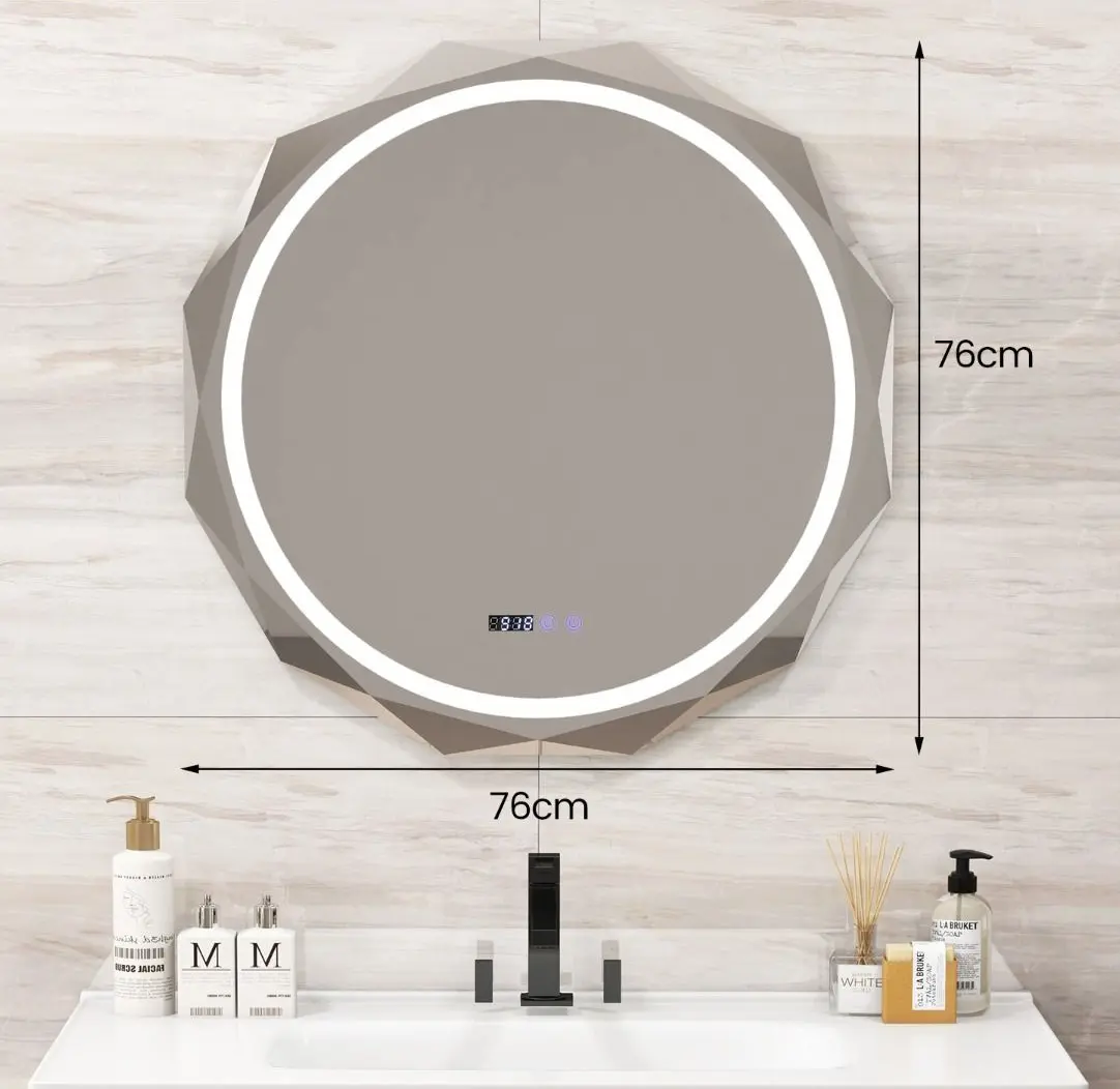 Зеркало с подсветкой Costway BA8043DE (Silver)