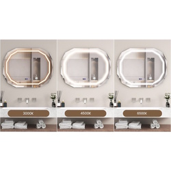 Oglinda cu iluminare Costway BA8044DE (Silver) Thumb