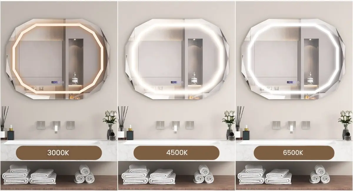 Oglinda cu iluminare Costway BA8044DE (Silver)