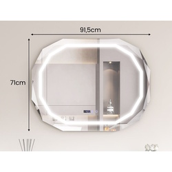 Oglinda cu iluminare Costway BA8044DE (Silver) Thumb