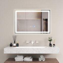 Зеркало с подсветкой Costway BA8059DE (Silver)