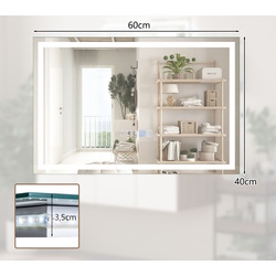 Зеркало с подсветкой Costway BA8059DE (Silver) Thumb