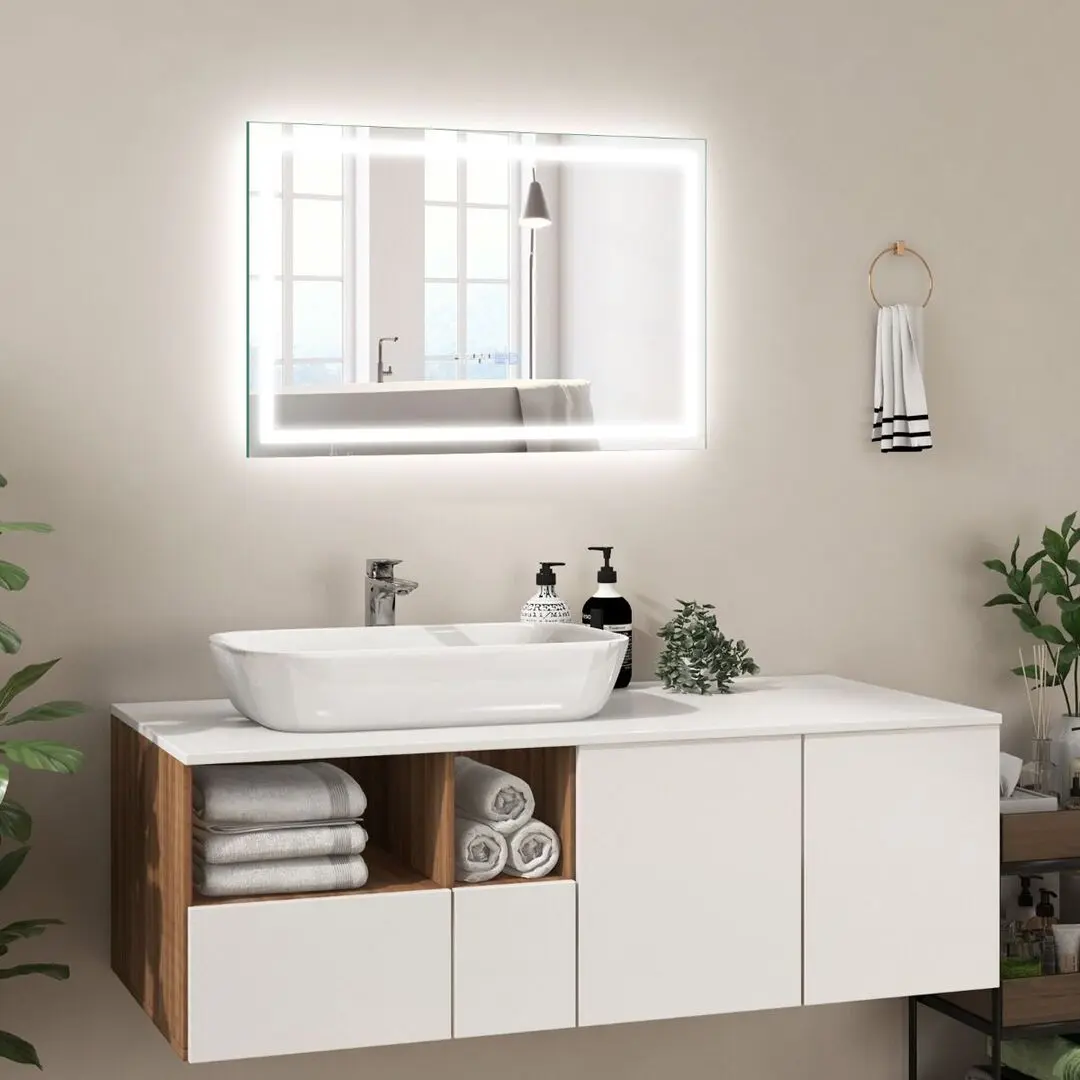 Зеркало с подсветкой Costway BA8059DE (Silver) - 5