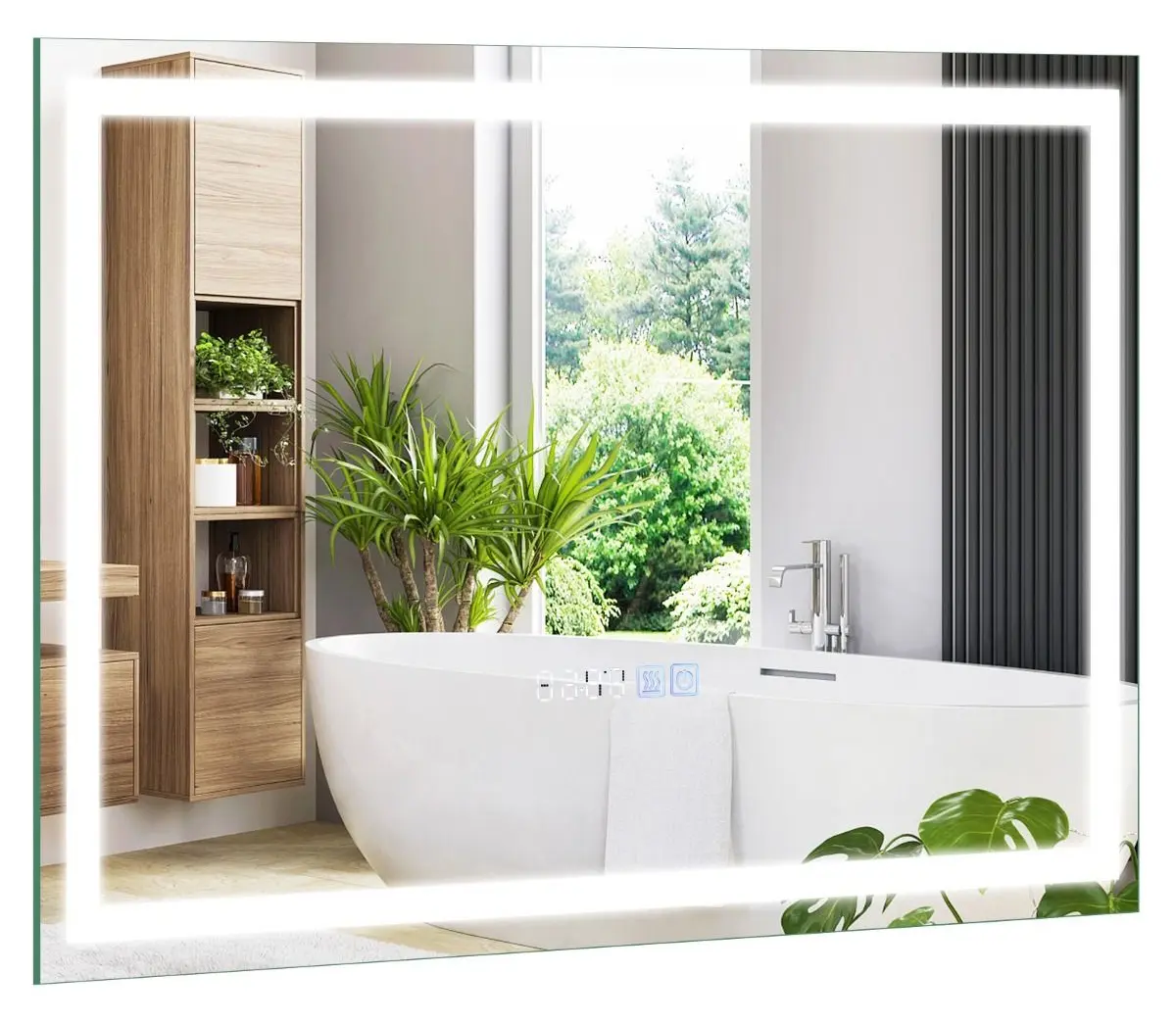 Oglinda cu iluminare Costway BA8060DE (Silver)