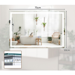 Oglinda cu iluminare Costway BA8060DE (Silver) Thumb