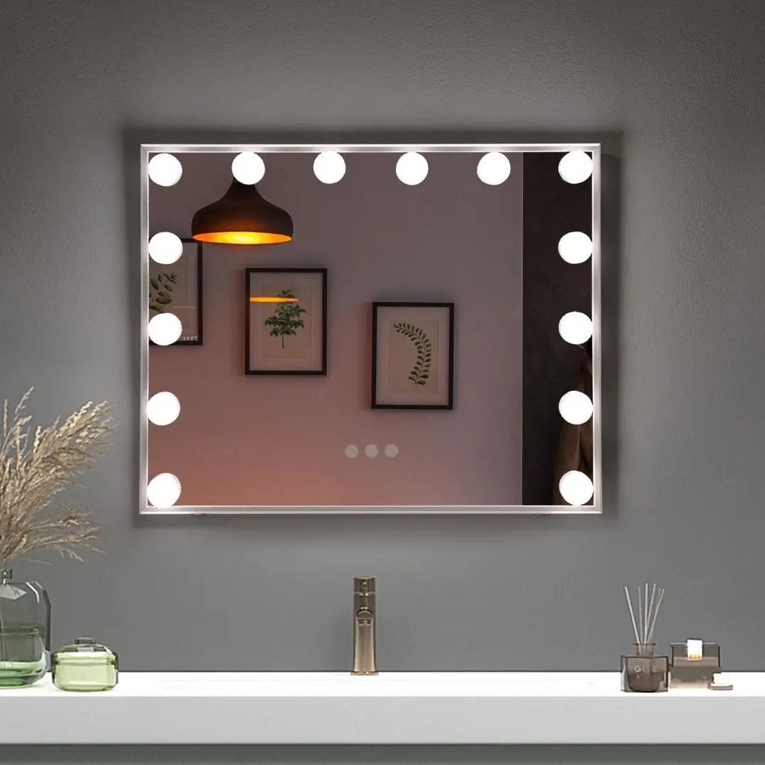 Зеркало с подсветкой Costway HU10901DE-WH (Silver)