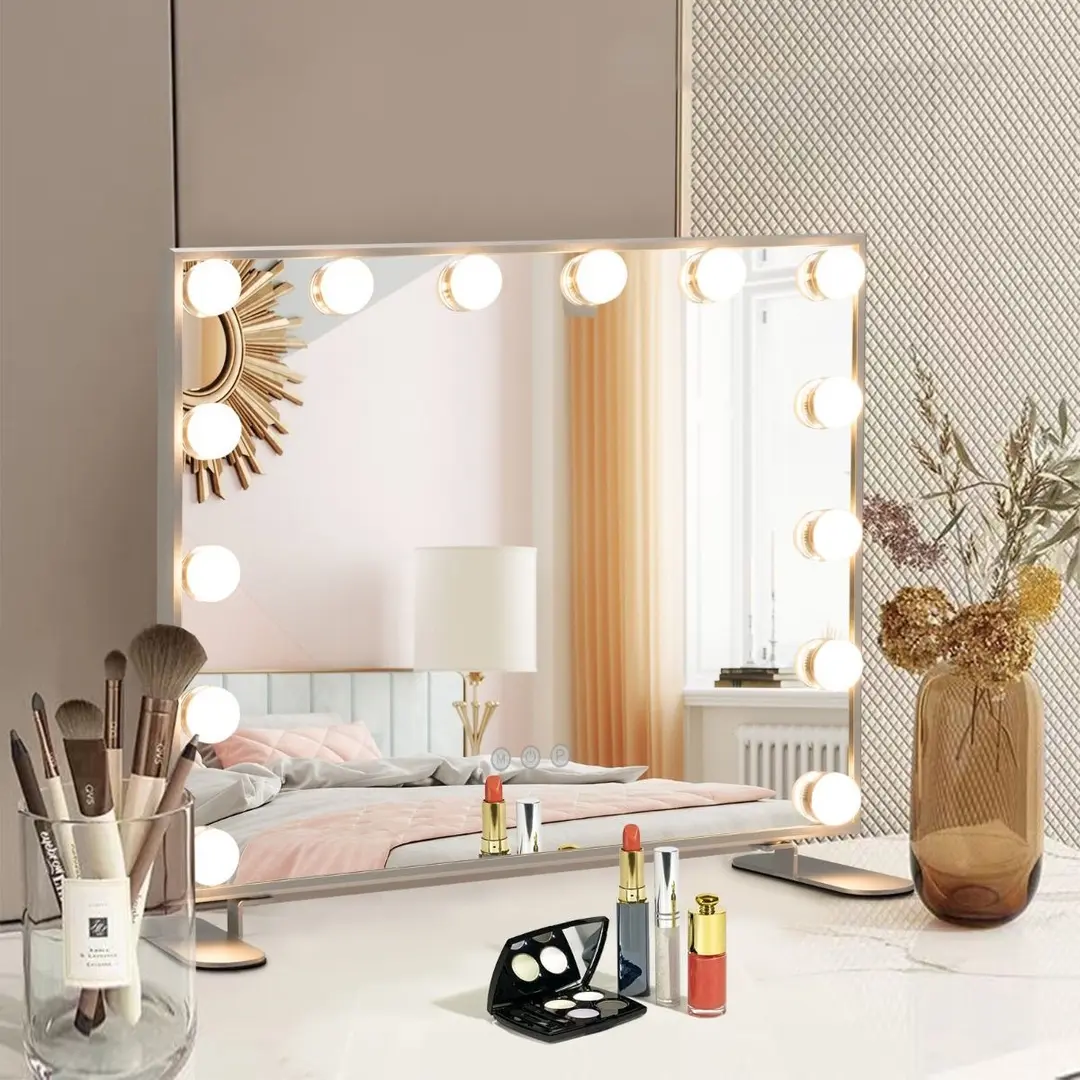 Зеркало с подсветкой Costway HU10901DE-WH (Silver)