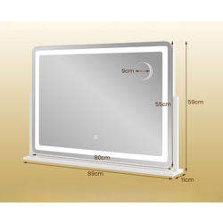 Зеркало с подсветкой Costway HU10933DE-WH (White) Thumb