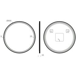 Зеркало Dubiel Vitrum Holiday 90 (Black) Thumb