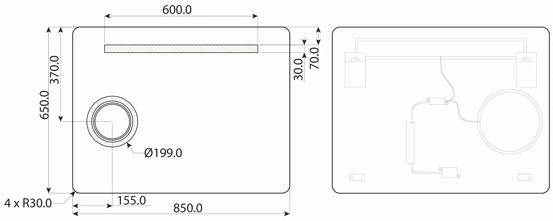 Oglinda Dubiel Vitrum Nevada I 85x65