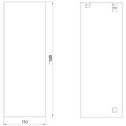 Зеркало Dubiel Vitrum Sky 55x150 (Black) Thumb