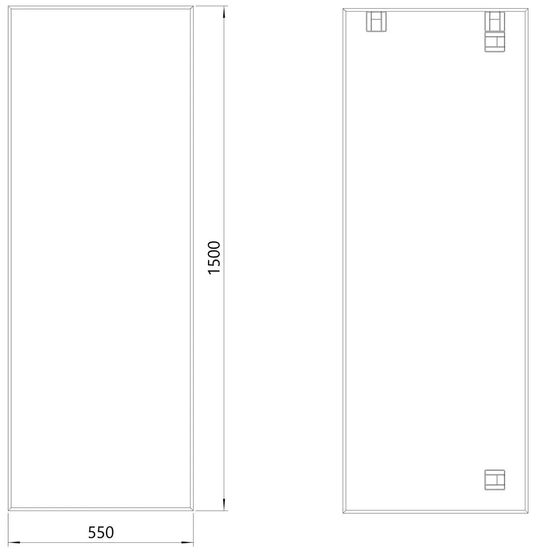 Зеркало Dubiel Vitrum Sky 55x150 (Black)